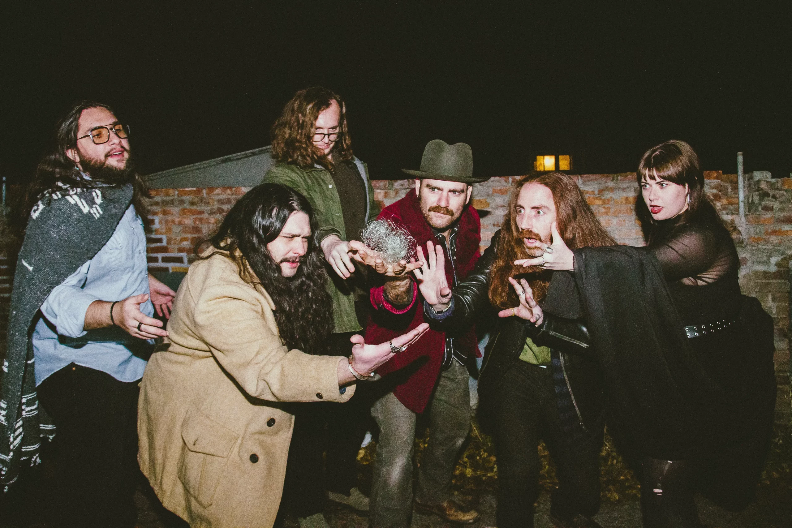 (From L-R): Kirk Dath Band is made up of Dimitri Katsanevas, Levi Ollerton, Mac Wray, Kirk Dath, Sean McCarthy and Mack Moon. Photo: Jess Gruneisen.