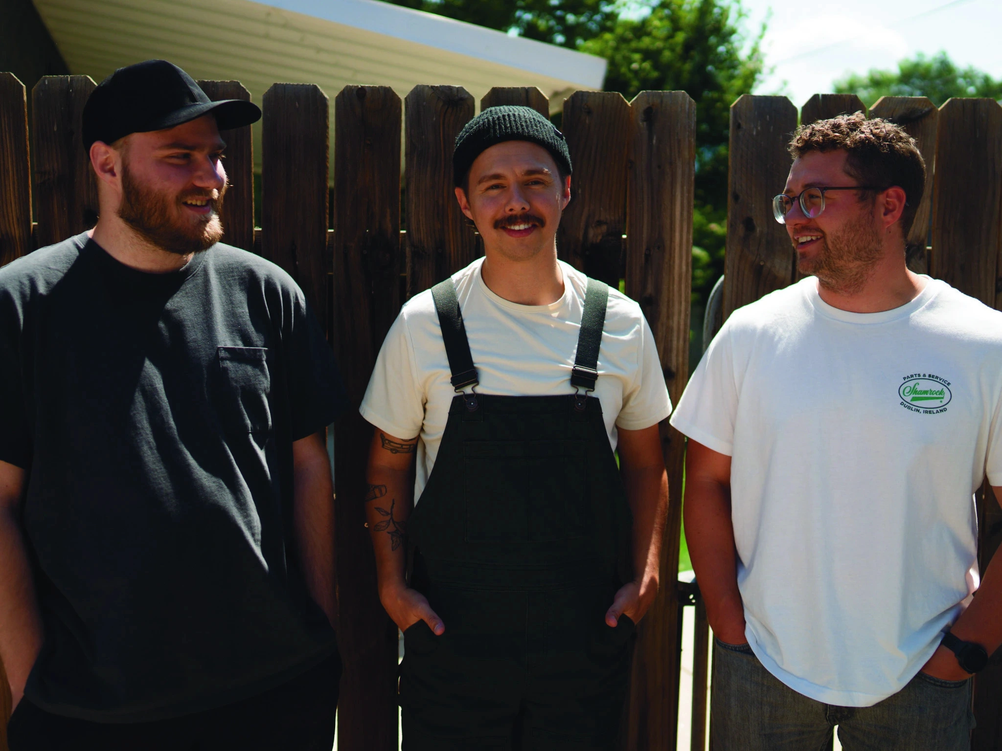 A photo of the three core members of A Really Really Cool Band.