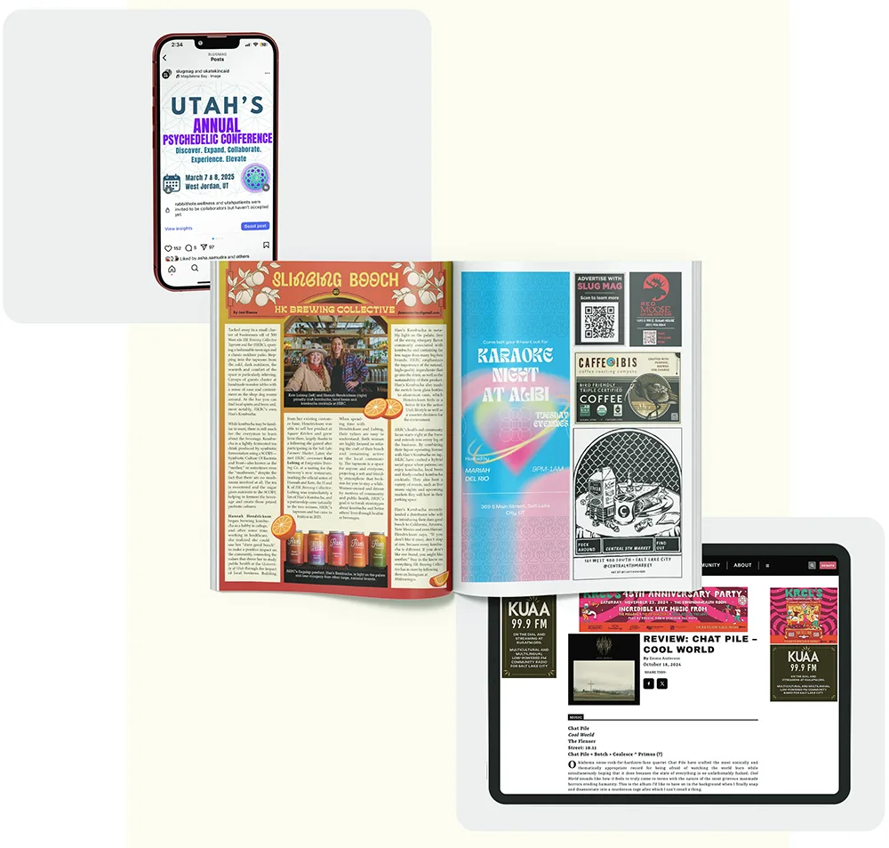 SLUG Magazine Ad Options
